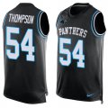 Wholesale Cheap Nike Panthers #54 Shaq Thompson Black Team Color Men's Stitched NFL Limited Tank Top Jersey