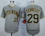 Wholesale Cheap Pirates #29 Francisco Cervelli Grey Cool Base Stitched MLB Jersey