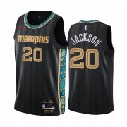 Wholesale Cheap Nike Grizzlies #20 Josh Jackson Black NBA Swingman 2020-21 City Edition Jersey