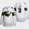 Wholesale Cheap Minnesota Wild #9 Mikko Koivu Men's Adidas White Golden Edition Limited Stitched NHL Jersey