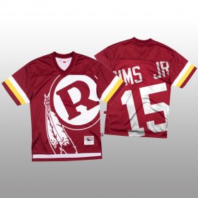 Wholesale Cheap NFL Washington Redskins #15 Steven Sims Jr. Red Men\'s Mitchell & Nell Big Face Fashion Limited NFL Jersey