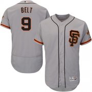 Wholesale Cheap Giants #9 Brandon Belt Grey Flexbase Authentic Collection Road 2 Stitched MLB Jersey