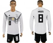 Wholesale Cheap Germany #8 Kroos White Home Long Sleeves Soccer Country Jersey