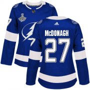 Cheap Adidas Lightning #27 Ryan McDonagh Blue Home Authentic Women's 2020 Stanley Cup Champions Stitched NHL Jersey