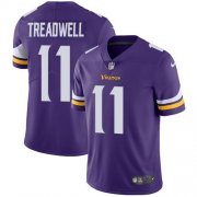 Wholesale Cheap Nike Vikings #11 Laquon Treadwell Purple Team Color Men's Stitched NFL Vapor Untouchable Limited Jersey
