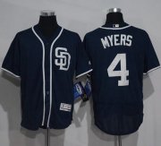 Wholesale Cheap Padres #4 Wil Myers Navy Blue Flexbase Authentic Collection Stitched MLB Jersey