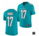 Wholesale Cheap Men Miami Dolphins #17 Jaylen Waddle Aqua 2021 Vapor Untouchable Limited Stitched NFL Jersey