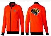 Wholesale Cheap NFL Jacksonville Jaguars Team Logo Jacket Orange