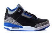 Wholesale Cheap Air Jordan 3 Sport Blue(Official Image) Shoes Black/Sapphire