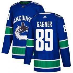 Wholesale Cheap Adidas Canucks #89 Sam Gagner Blue Home Authentic Stitched NHL Jersey