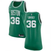 Wholesale Cheap Nike Boston Celtics #36 Marcus Smart Green Women's NBA Swingman Icon Edition Jersey