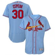 Wholesale Cheap Cardinals #30 Orlando Cepeda Light Blue Flexbase Authentic Collection Stitched MLB Jersey