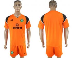 Wholesale Cheap Celtic Blank Orange Goalkeeper Soccer Club Jersey