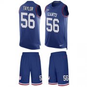 Wholesale Cheap Nike Giants #56 Lawrence Taylor Royal Blue Team Color Men's Stitched NFL Limited Tank Top Suit Jersey