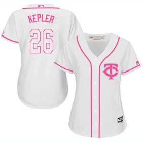 Wholesale Cheap Twins #26 Max Kepler White/Pink Fashion Women\'s Stitched MLB Jersey