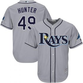 Wholesale Cheap Rays #49 Tommy Hunter Grey Cool Base Stitched Youth MLB Jersey