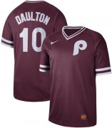 Wholesale Cheap Nike Phillies #10 Darren Daulton Maroon Authentic Cooperstown Collection Stitched MLB Jersey