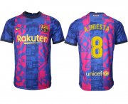 Wholesale Cheap Men 2021-2022 Club Barcelona blue training suit aaa version 8 Soccer Jersey