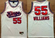 Wholesale Cheap Sacramento Kings #55 Jason Williams Hardwood Classic White Swingman Jersey
