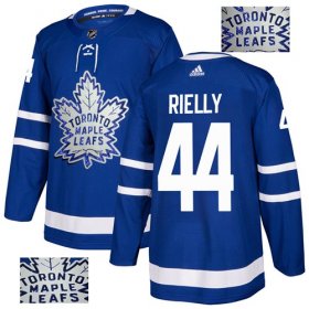 Wholesale Cheap Adidas Maple Leafs #44 Morgan Rielly Blue Home Authentic Fashion Gold Stitched NHL Jersey