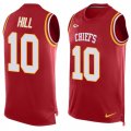 Wholesale Cheap Nike Chiefs #10 Tyreek Hill Red Team Color Men's Stitched NFL Limited Tank Top Jersey