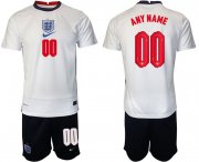 Wholesale Cheap Men 2020-2021 European Cup England home white customized Nike Soccer Jersey