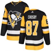 Wholesale Cheap Adidas Penguins #87 Sidney Crosby Black Home Authentic Stitched Youth NHL Jersey