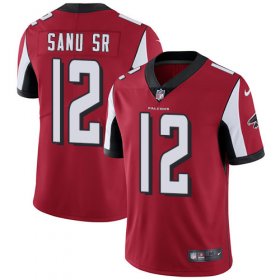 Wholesale Cheap Nike Falcons #12 Mohamed Sanu Sr Red Team Color Youth Stitched NFL Vapor Untouchable Limited Jersey