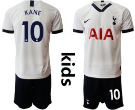 Wholesale Cheap Tottenham Hotspur #10 Kane Home Kid Soccer Club Jersey