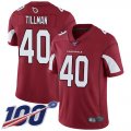 Wholesale Cheap Nike Cardinals #40 Pat Tillman Red Team Color Men's Stitched NFL 100th Season Vapor Limited Jersey