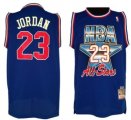 Wholesale Cheap NBA 1992 All-Star #23 Michael Jordan Blue Swingman Throwback Jersey