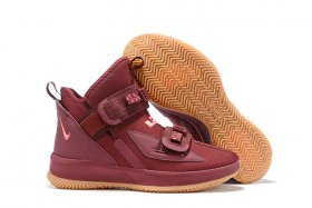 Wholesale Cheap Nike Lebron James Soldier 13 Women Shoes Wine Red