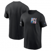 Wholesale Cheap Men's New England Patriots Black 2023 Crucial Catch Sideline Tri-Blend T-Shirt