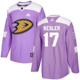 Wholesale Cheap Adidas Ducks #17 Ryan Kesler Purple Authentic Fights Cancer Stitched NHL Jersey