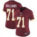 Wholesale Cheap Nike Redskins #71 Trent Williams Burgundy Red Team Color Women's Stitched NFL Vapor Untouchable Limited Jersey