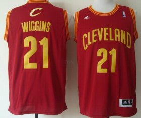 Wholesale Cheap Cleveland Cavaliers #21 Andrew Wiggins Revolution 30 Swingman Red Jersey