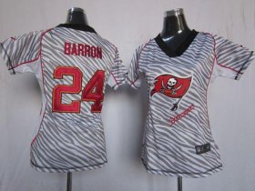 Wholesale Cheap Nike Buccaneers #24 Mark Barron Zebra Women\'s Stitched NFL Elite Jersey