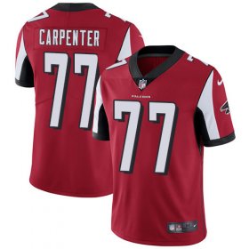 Wholesale Cheap Nike Falcons #77 James Carpenter Red Team Color Men\'s Stitched NFL Vapor Untouchable Limited Jersey