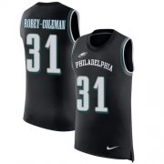 Wholesale Cheap Nike Eagles #31 Nickell Robey-Coleman Black Alternate Men's Stitched NFL Limited Rush Tank Top Jersey