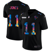 Cheap Atlanta Falcons #11 Julio Jones Men's Nike Multi-Color Black 2020 NFL Crucial Catch Vapor Untouchable Limited Jersey