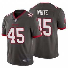 Wholesale Cheap Men\'s Tampa Bay Buccaneers #45 Devin White 2020 Pewter Jersey