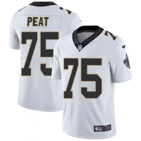 Wholesale Cheap Nike Saints #75 Andrus Peat White Youth Stitched NFL Vapor Untouchable Limited Jersey