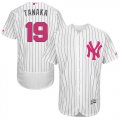 Wholesale Cheap Yankees #19 Masahiro Tanaka White Strip Flexbase Authentic Collection Mother's Day Stitched MLB Jersey