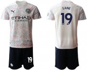Wholesale Cheap Men 2020-2021 club Manchester City away 19 white Soccer Jerseys