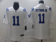 Wholesale Cheap Men Indianapolis Colts 11 Pittman jr White Nike Vapor Untouchable Limited 2021 NFL Jersey