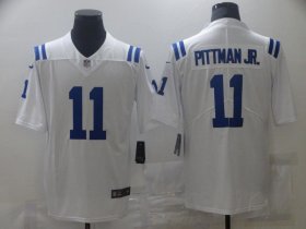 Wholesale Cheap Men Indianapolis Colts 11 Pittman jr White Nike Vapor Untouchable Limited 2021 NFL Jersey