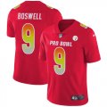 Wholesale Cheap Nike Steelers #9 Chris Boswell Red Men's Stitched NFL Limited AFC 2018 Pro Bowl Jersey