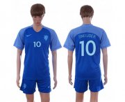 Wholesale Cheap Holland #10 Sneijder Away Soccer Country Jersey