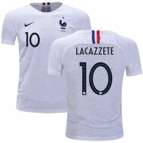 Wholesale Cheap France #10 Lacazzete Away Kid Soccer Country Jersey