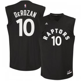 Wholesale Cheap Toronto Raptors 10 DeMar DeRozan Black Fashion Replica Jersey
